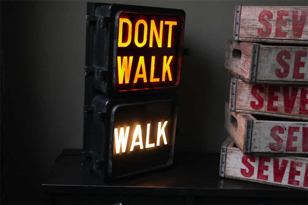 Chicago feu dont walk americain vintage USA d'origine – Image 10