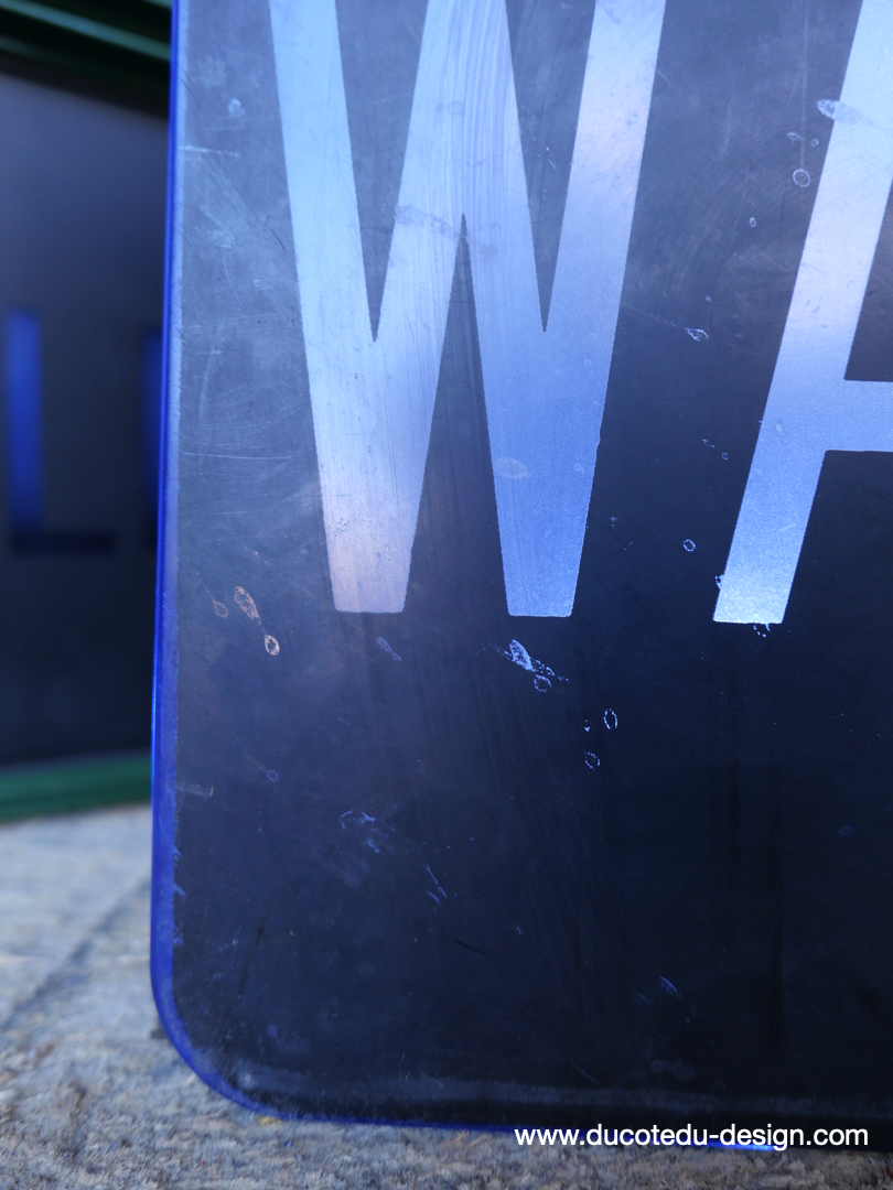 Plaque de feu don t walk americain vintage USA / walk bleu – Image 4