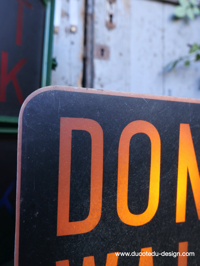 Plaque de feu don t walk americain vintage USA / dont walk – Image 4