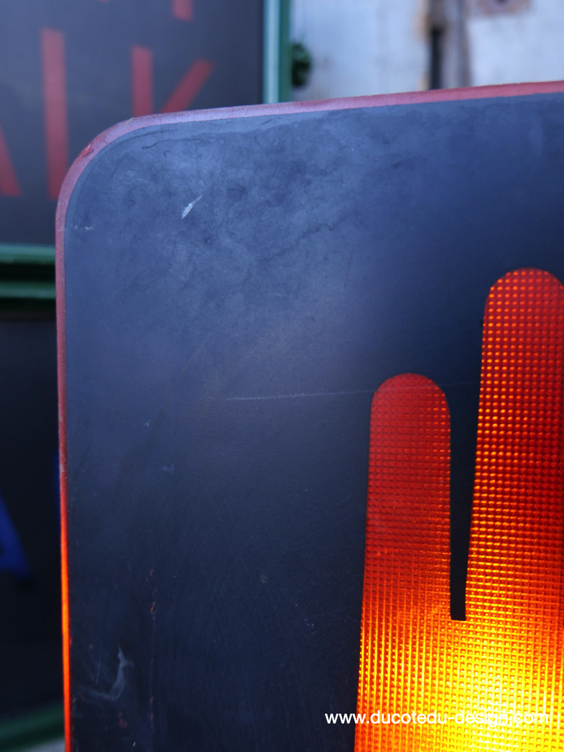 Plaque de feu don t walk americain vintage USA / main stop – Image 5