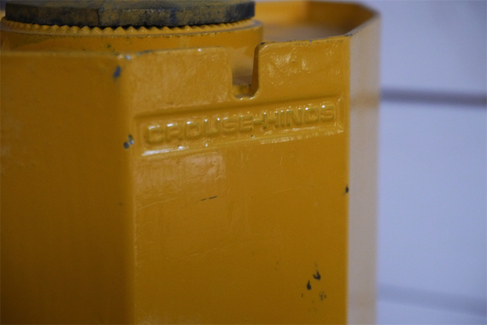 New York feu dont walk americain vintage USA jaune d'origine – Image 9