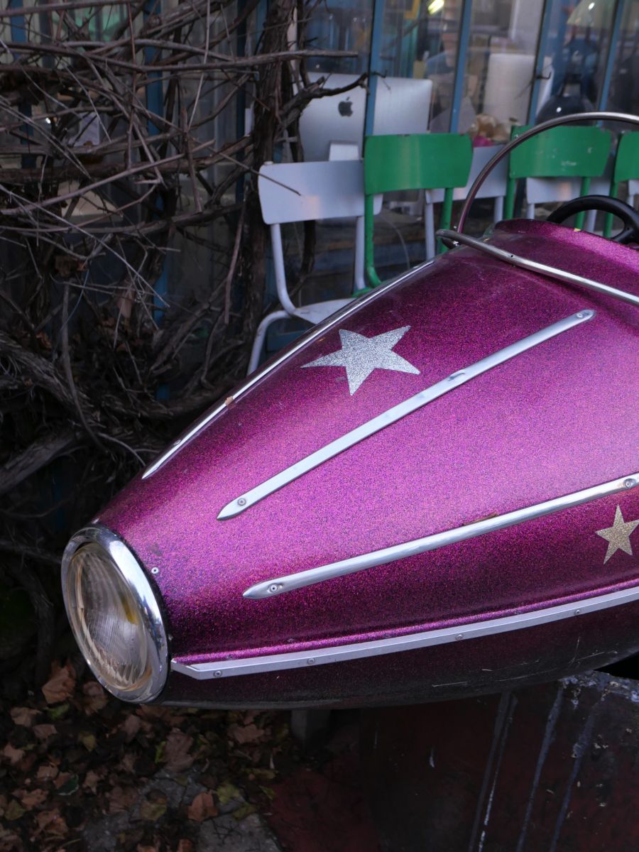 Sujet de manège avion fusée de fête foraine année 1970 – Image 5