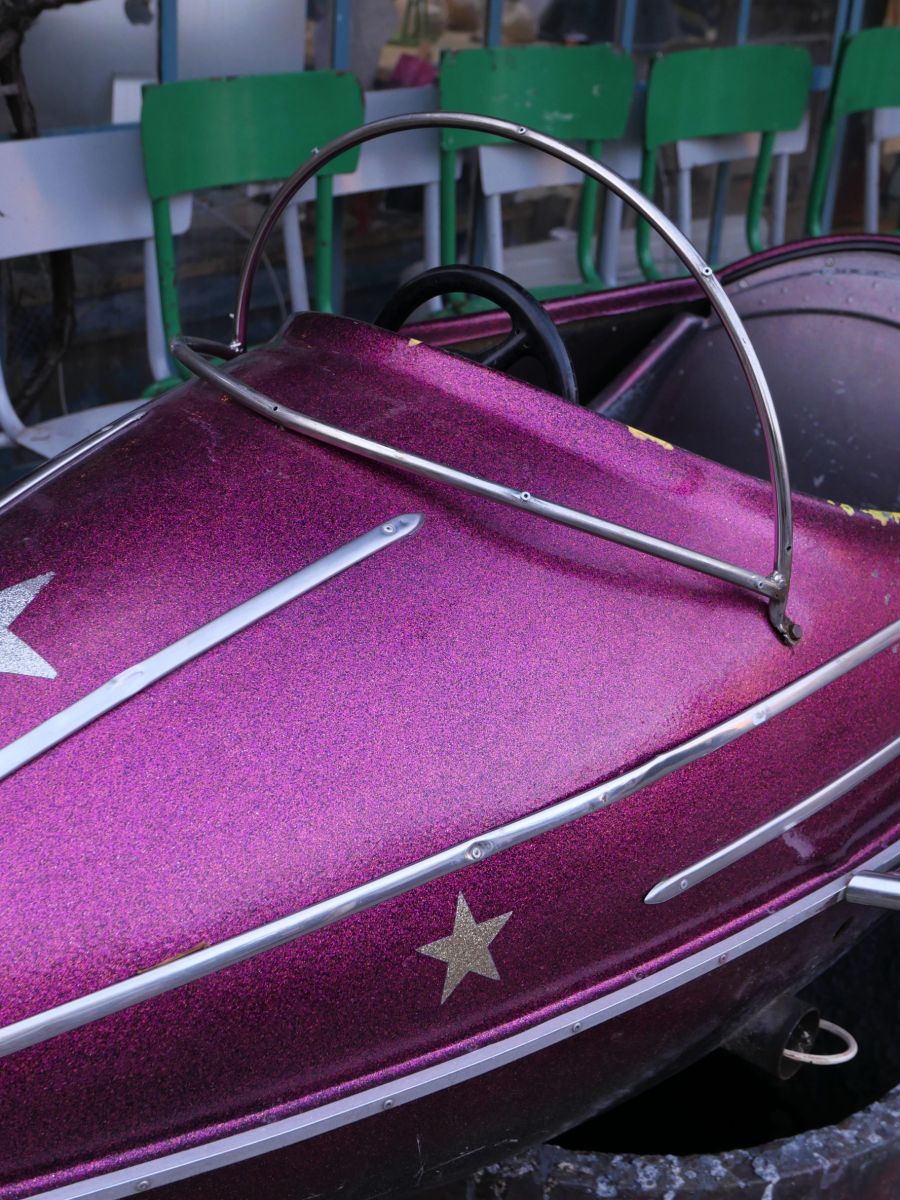 Sujet de manège avion fusée de fête foraine année 1970 – Image 8