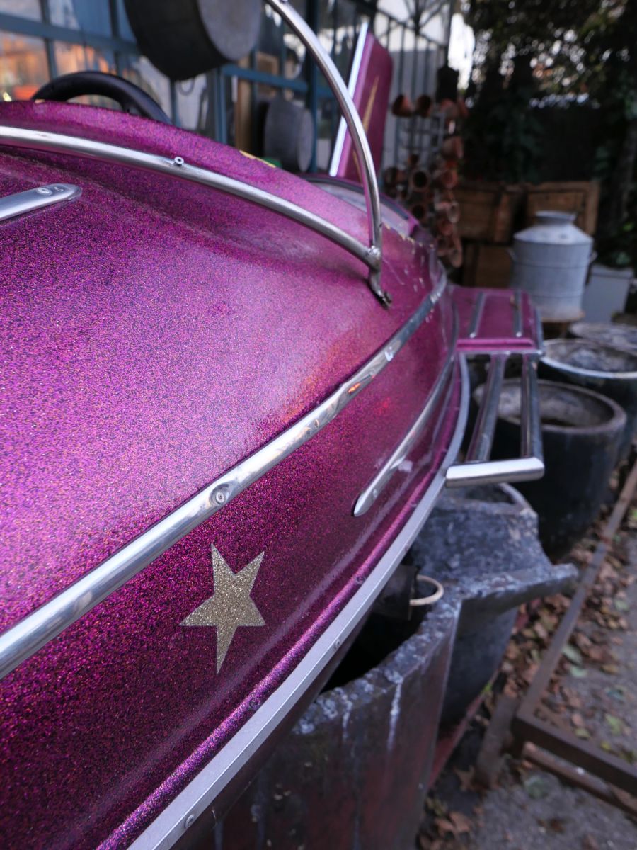 Sujet de manège avion fusée de fête foraine année 1970 – Image 16