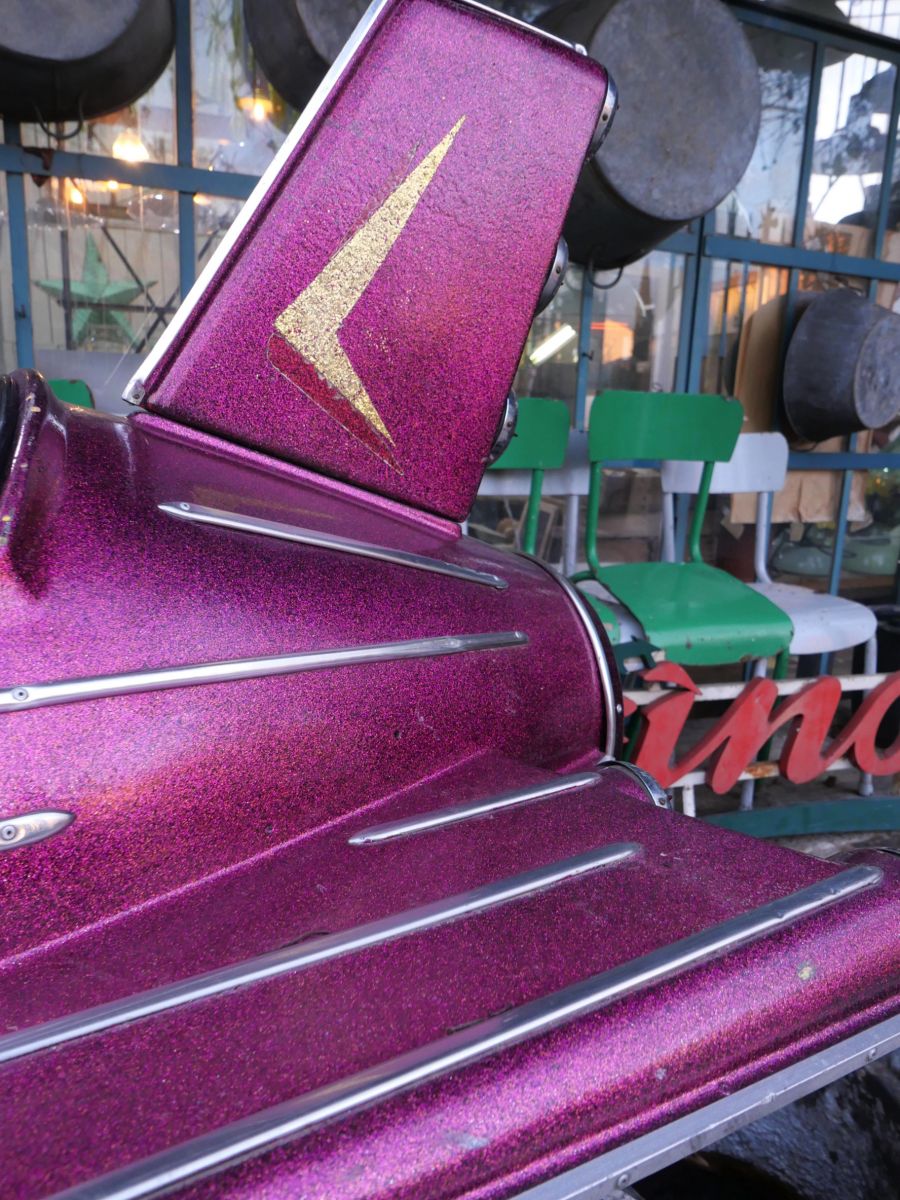 Sujet de manège avion fusée de fête foraine année 1970 – Image 20