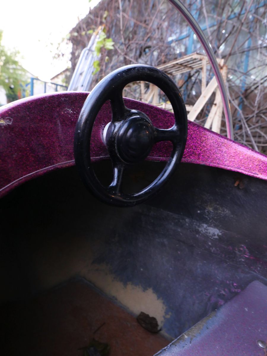 Sujet de manège avion fusée de fête foraine année 1970 – Image 21