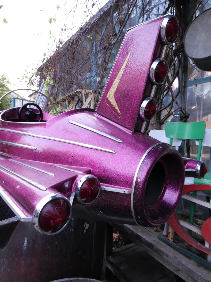 Sujet de manège avion fusée de fête foraine année 1970 – Image 22