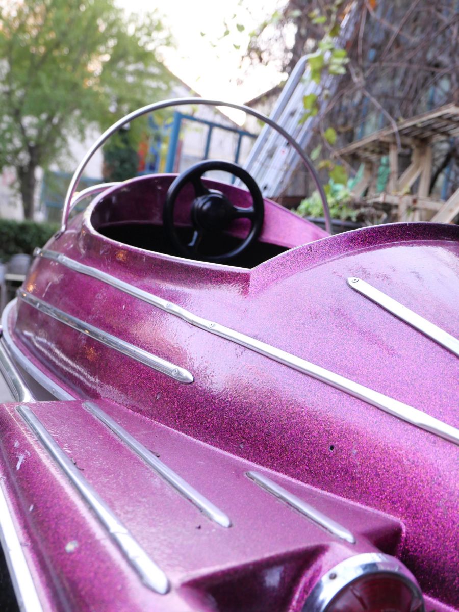 Sujet de manège avion fusée de fête foraine année 1970 – Image 25