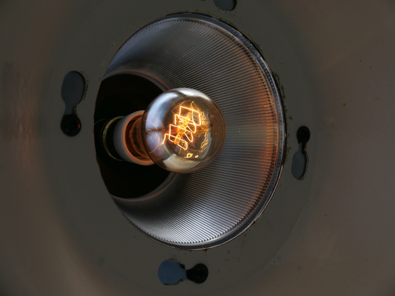 abat jour emaillee vert lampe holophane conique origine Union Sovietique – Image 16