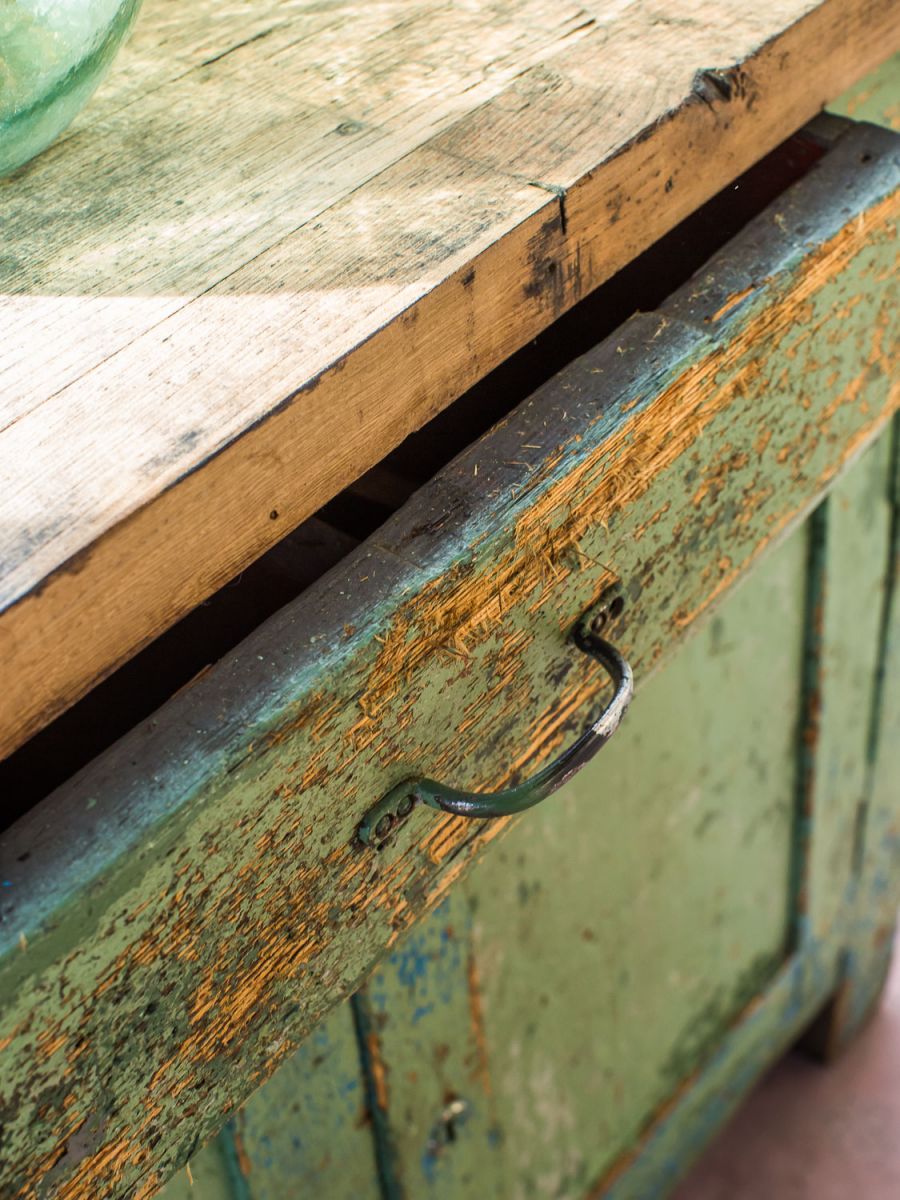 banco de trabajo mecánico industrial muy grande en su estado original - Image 6