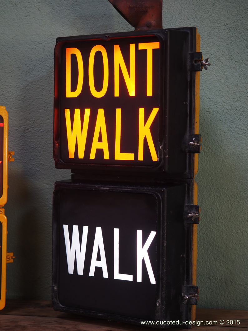 New York feu dont walk americain vintage USA tres grand – Image 3