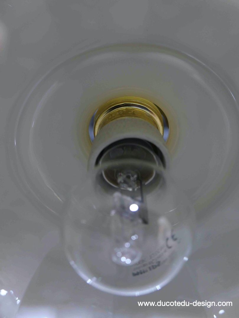 abat jour suspention so chic opaline lampe vintage – Image 11