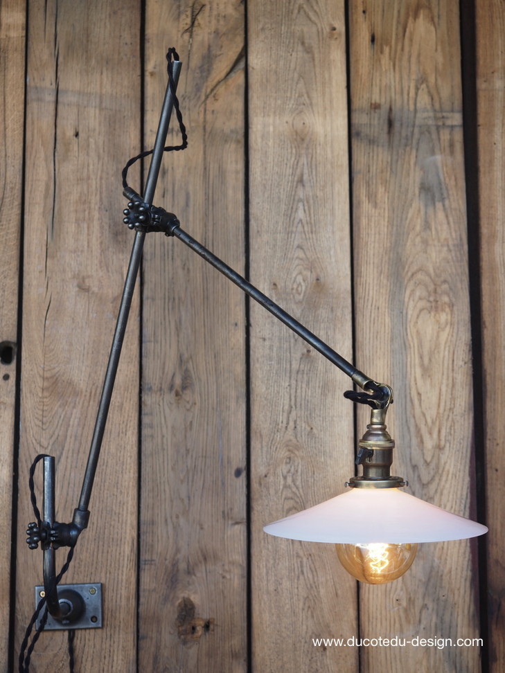 Rare Lampe O.C. White Industrielle fixation murale applique la lampe de reference a new york dans les loft – Image 9