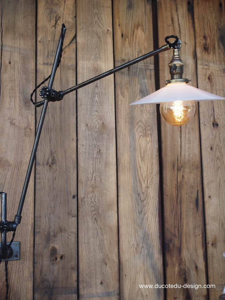 Rare Lampe O.C. White Industrielle fixation murale applique la lampe de reference a new york dans les loft – Image 11