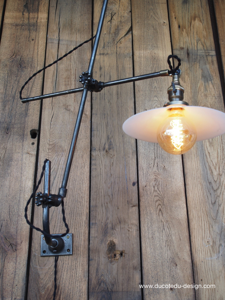 Rare Lampe O.C. White Industrielle fixation murale applique la lampe de reference a new york dans les loft – Image 23