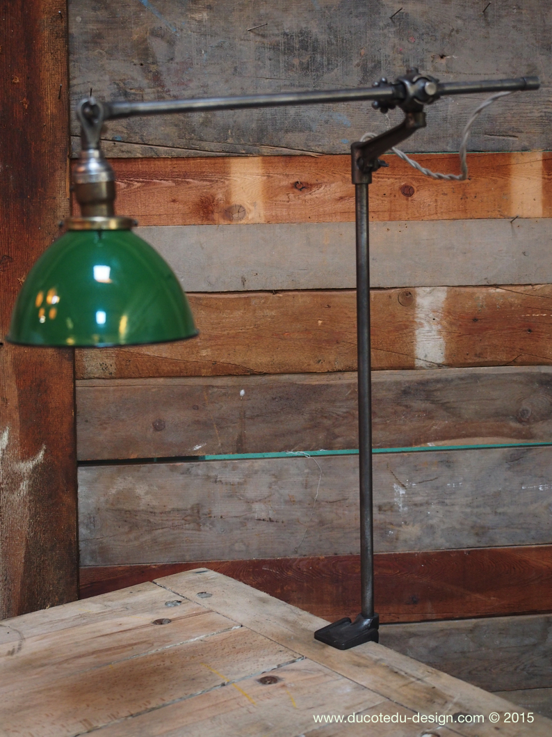 Rare Lampe O.C. White Industrielle fixation etau la lampe de reference a new york dans les loft – Image 17