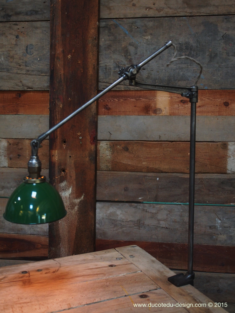 Rare Lampe O.C. White Industrielle fixation etau la lampe de reference a new york dans les loft – Image 11