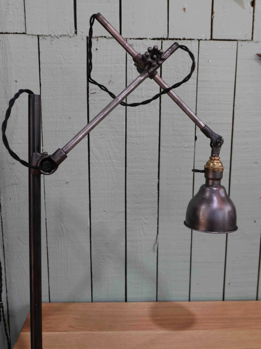 Rare Lampe OC White Industrielle fixation etau la lampe de reference a new york – Image 5