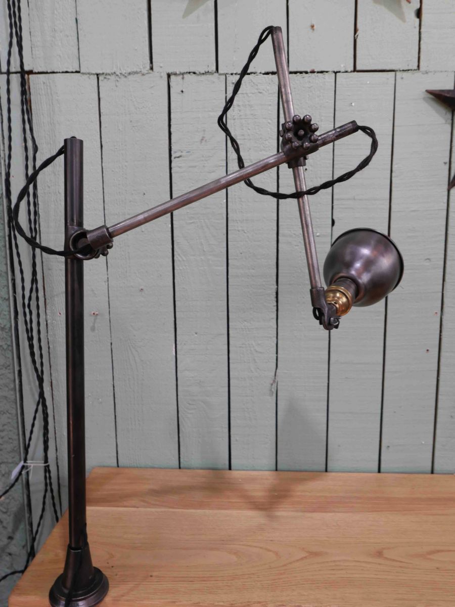 Rare Lampe OC White Industrielle fixation etau la lampe de reference a new york – Image 18