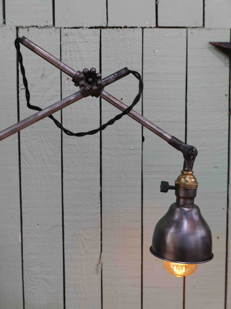 Rare Lampe OC White Industrielle fixation etau la lampe de reference a new york – Image 21