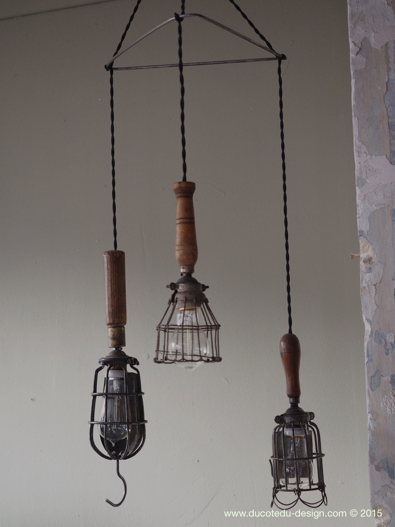 lustre de 3 baladeuse industrielle des USA equipant les caves de new York – Image 4