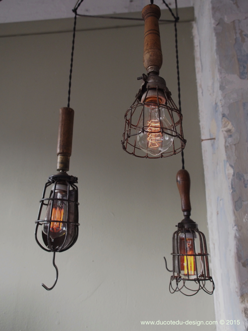 lustre de 3 baladeuse industrielle des USA equipant les caves de new York – Image 12