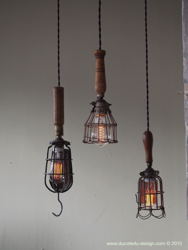 lustre de 3 baladeuse industrielle des USA equipant les caves de new York – Image 3