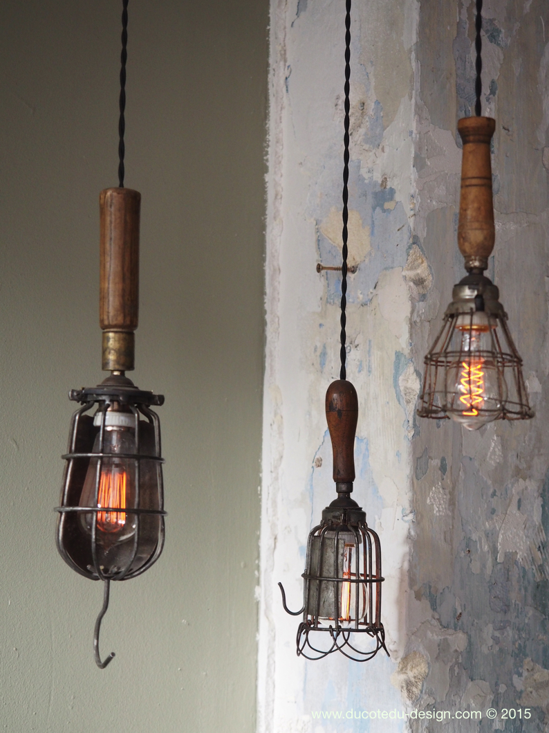 lustre de 3 baladeuse industrielle des USA equipant les caves de new York – Image 13