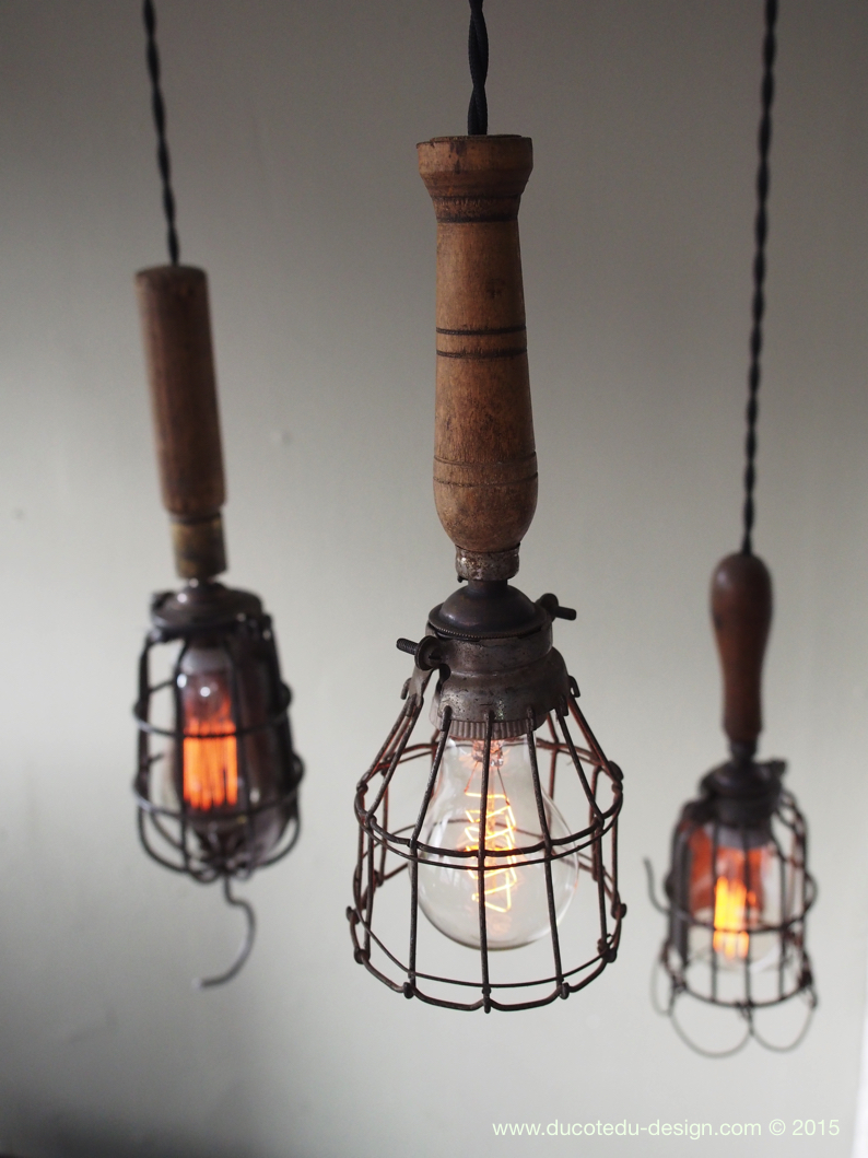 lustre de 3 baladeuse industrielle des USA equipant les caves de new York – Image 14