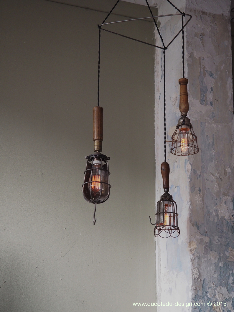 lustre de 3 baladeuse industrielle des USA equipant les caves de new York – Image 15