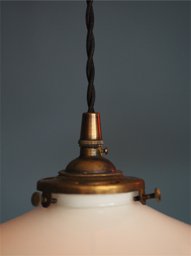 abat jour atelier opaline lampe industrielle – Image 6
