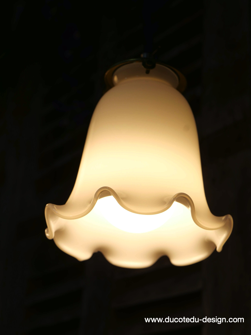 1 abat jour suspention baladeuse opaline a dentelle lampe – Image 13