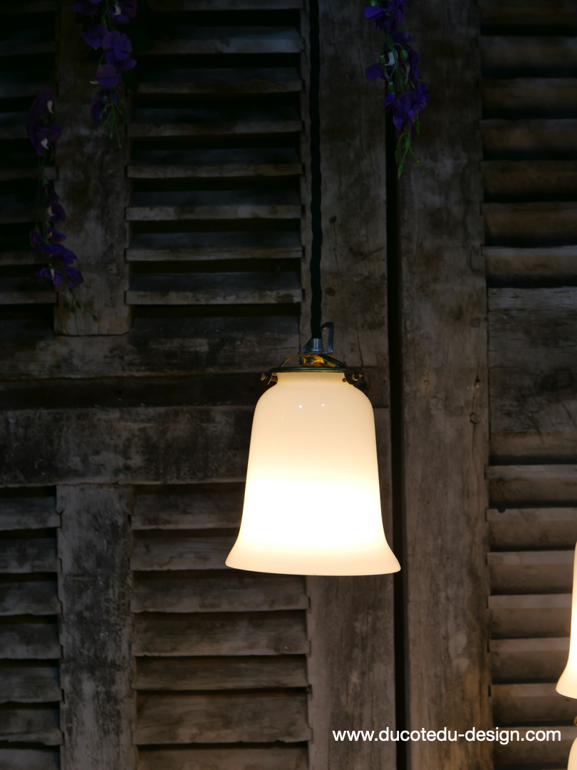 1 abat jour suspention baladeuse opaline lampe – Image 6