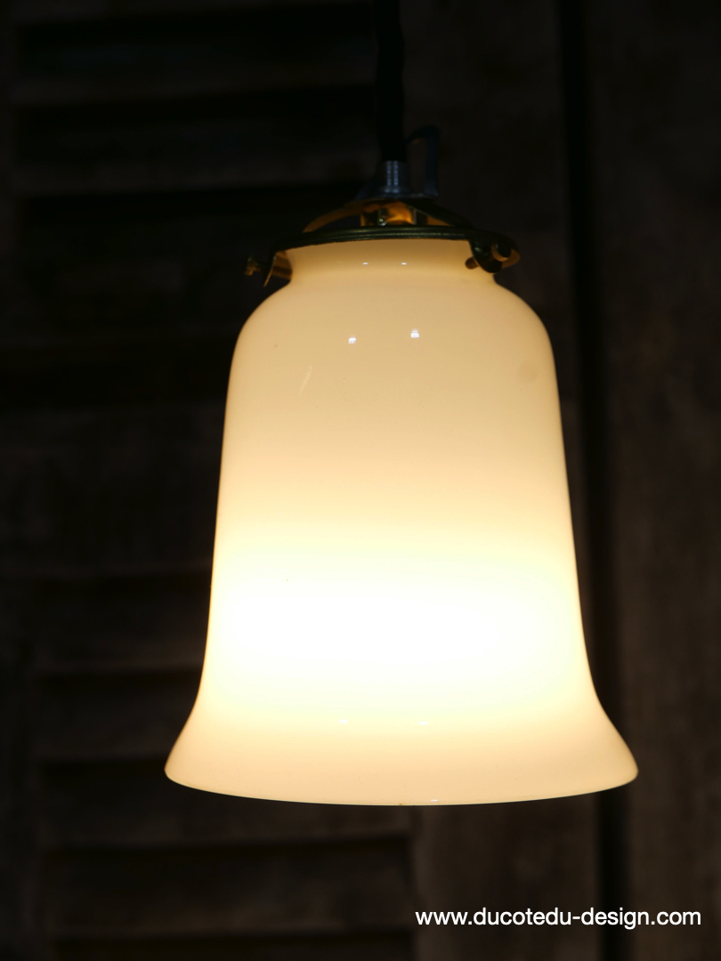 1 abat jour suspention baladeuse opaline lampe – Image 8