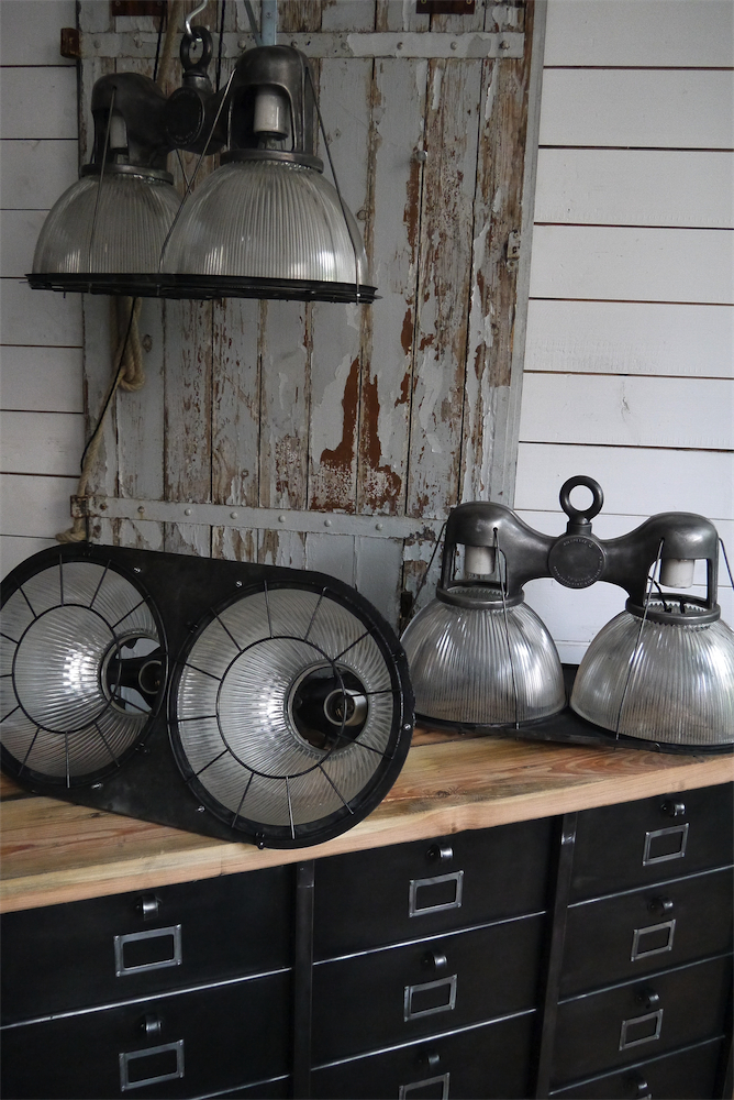 tres rare lampe holophane double origine usa – Image 6