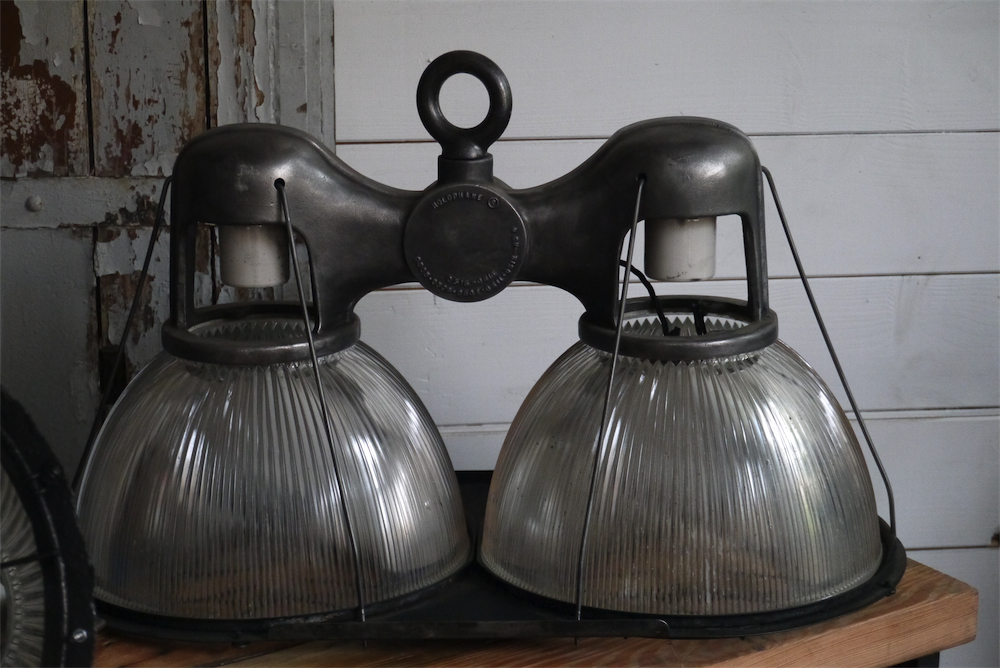 tres rare lampe holophane double origine usa – Image 7