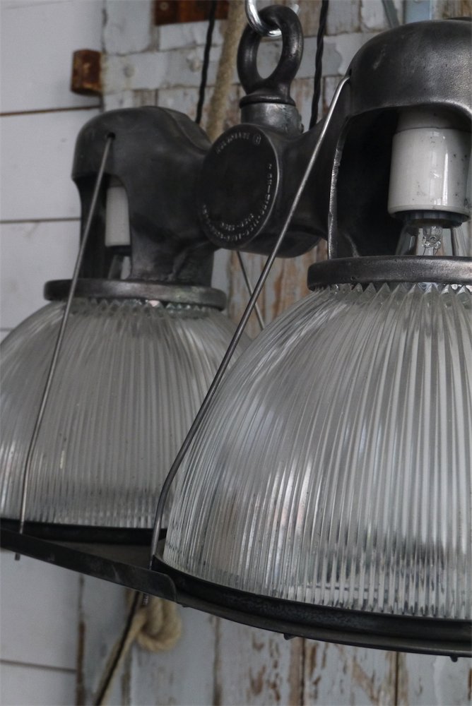 tres rare lampe holophane double origine usa – Image 9