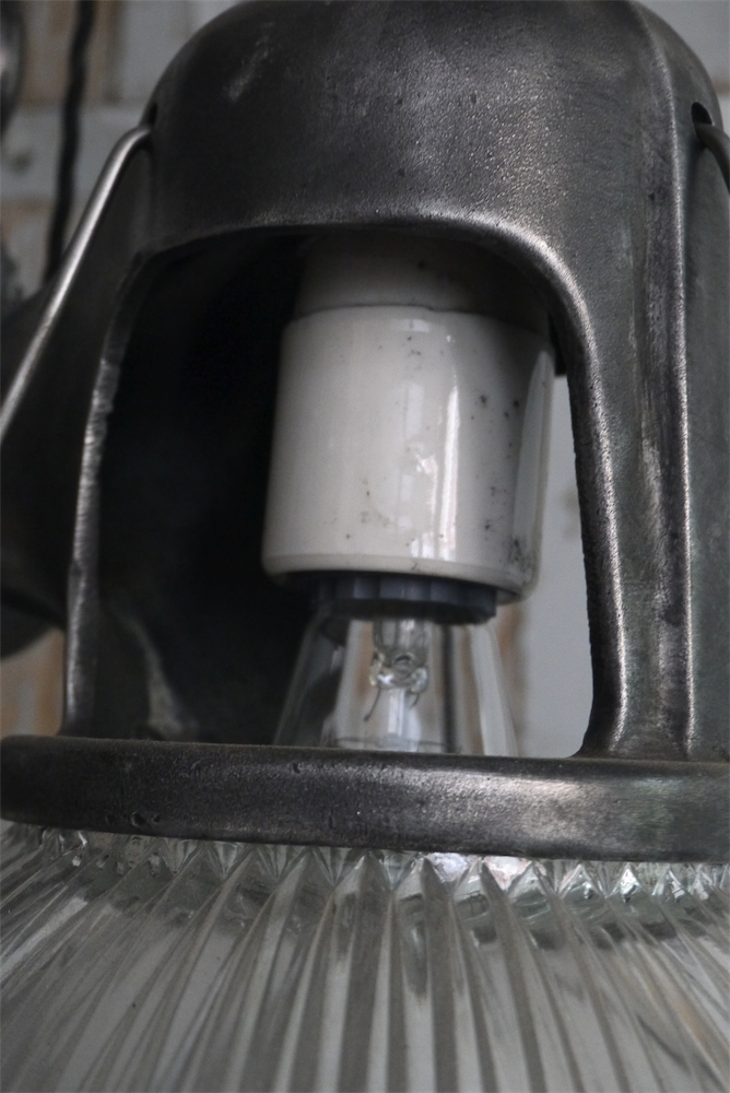 tres rare lampe holophane double origine usa – Image 8