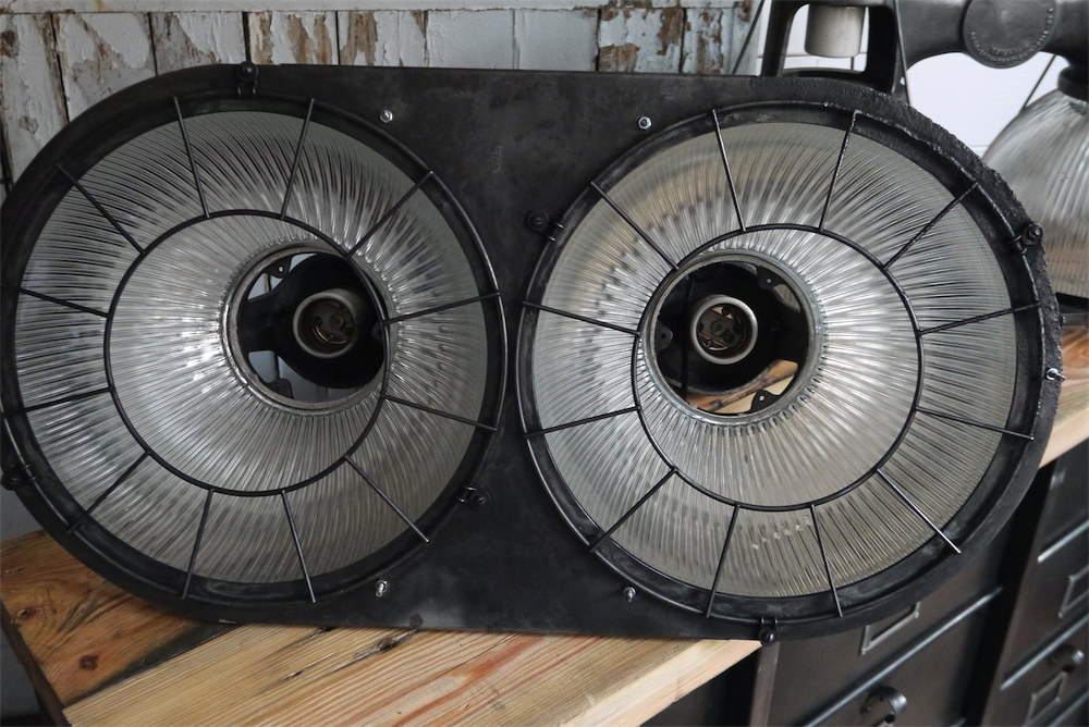 tres rare lampe holophane double origine usa – Image 11