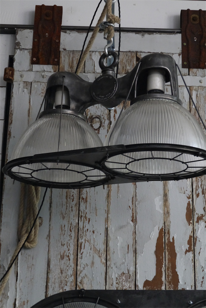 tres rare lampe holophane double origine usa – Image 12