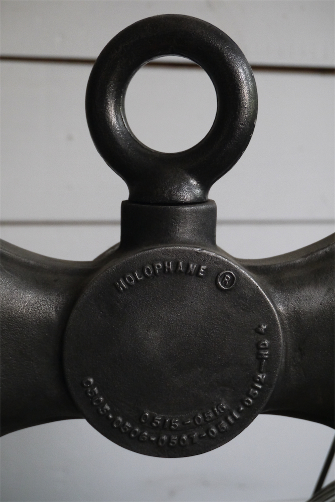 tres rare lampe holophane double origine usa – Image 13