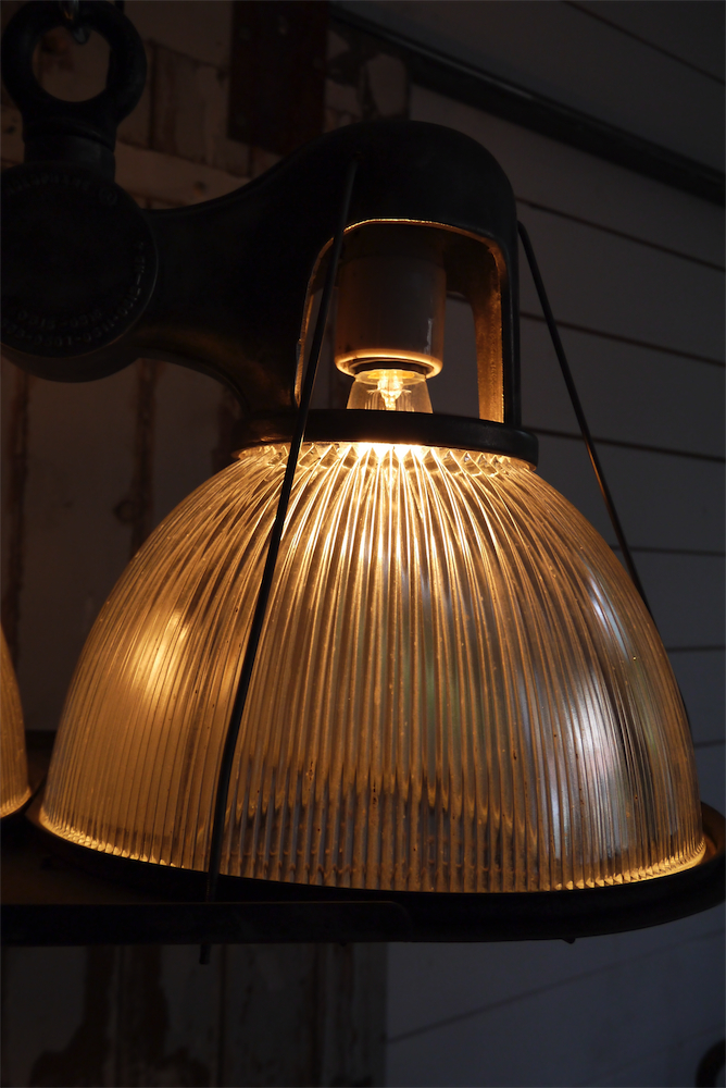 tres rare lampe holophane double origine usa – Image 14