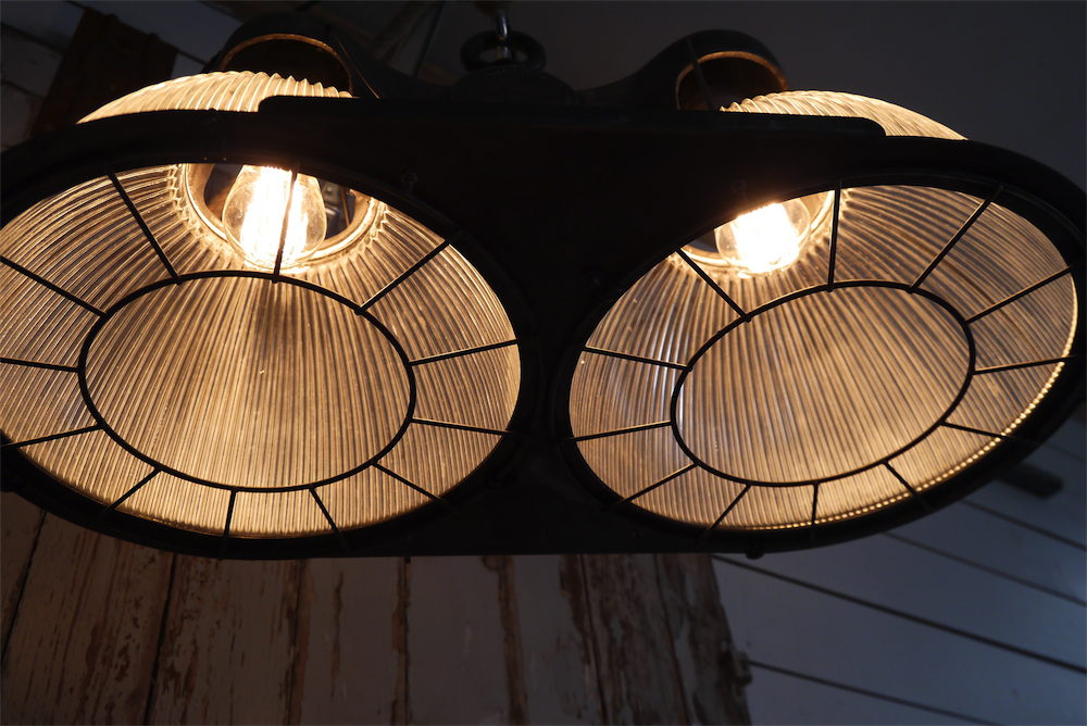 tres rare lampe holophane double origine usa – Image 15