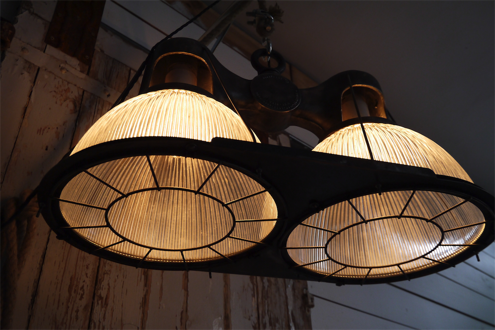 tres rare lampe holophane double origine usa – Image 16