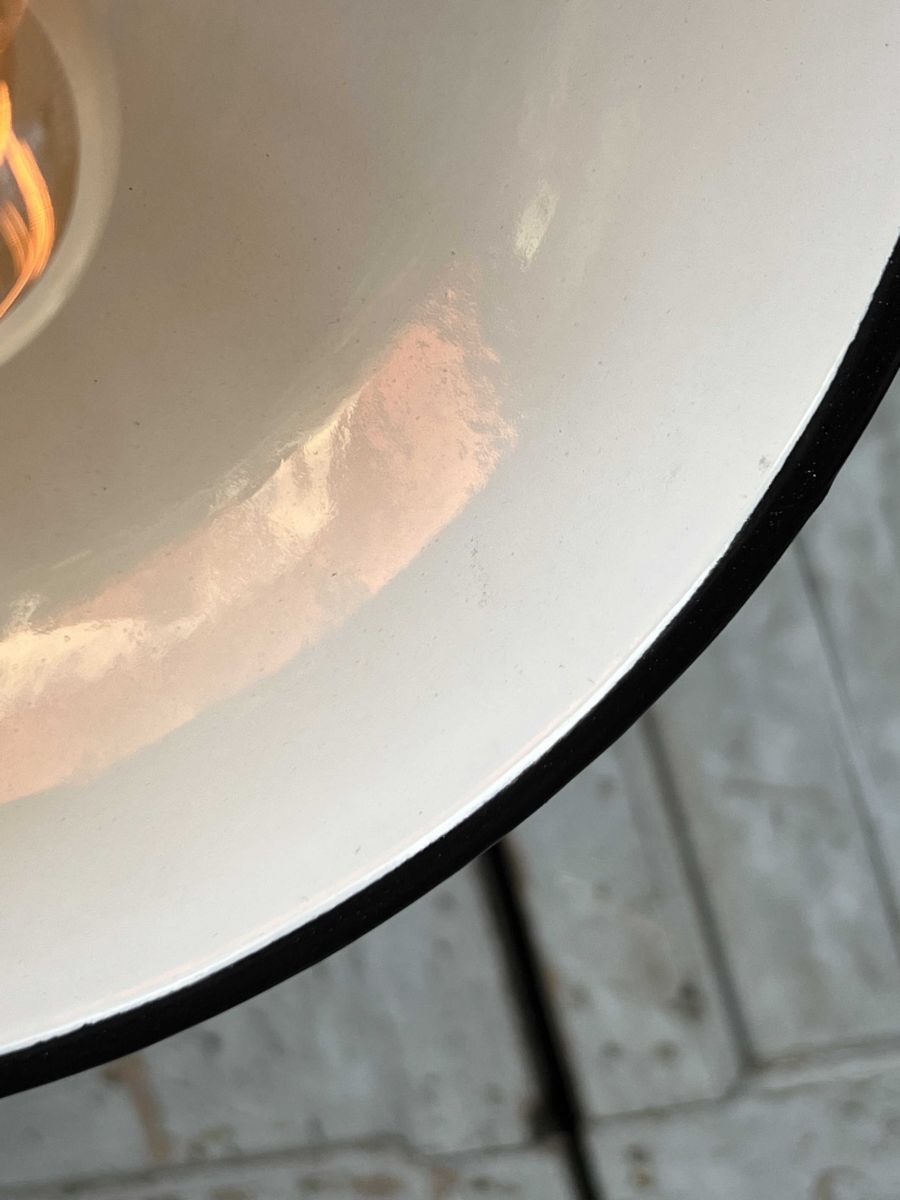 lampe abat jour emaillee industrielle vert anglais – Image 12