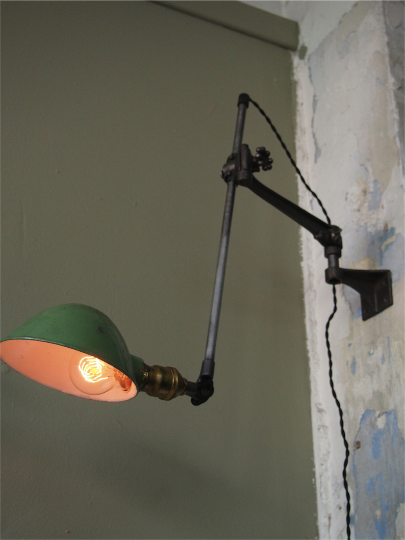 Rare Lampe O.C. White Industrielle fixation murale applique dans son jus la lampe de reference a new york dans les loft – Image 10
