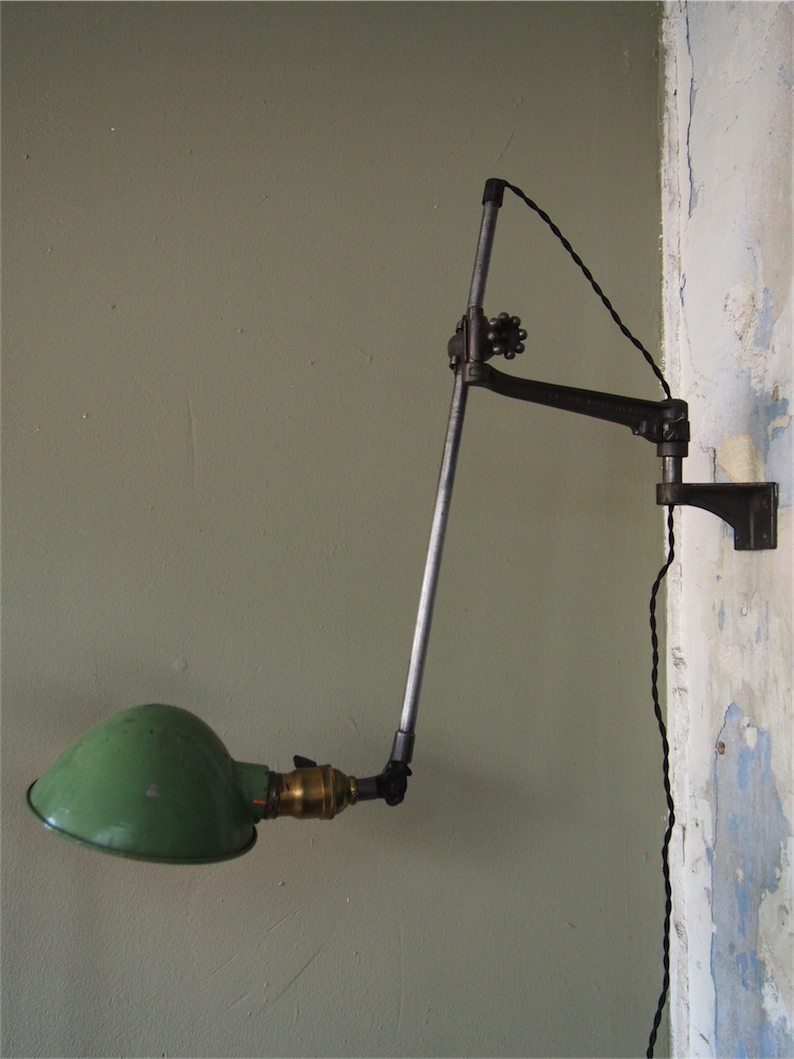 Rare Lampe O.C. White Industrielle fixation murale applique dans son jus la lampe de reference a new york dans les loft – Image 3
