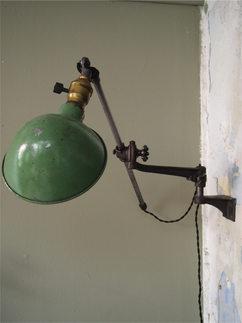 Rare Lampe O.C. White Industrielle fixation murale applique dans son jus la lampe de reference a new york dans les loft – Image 12