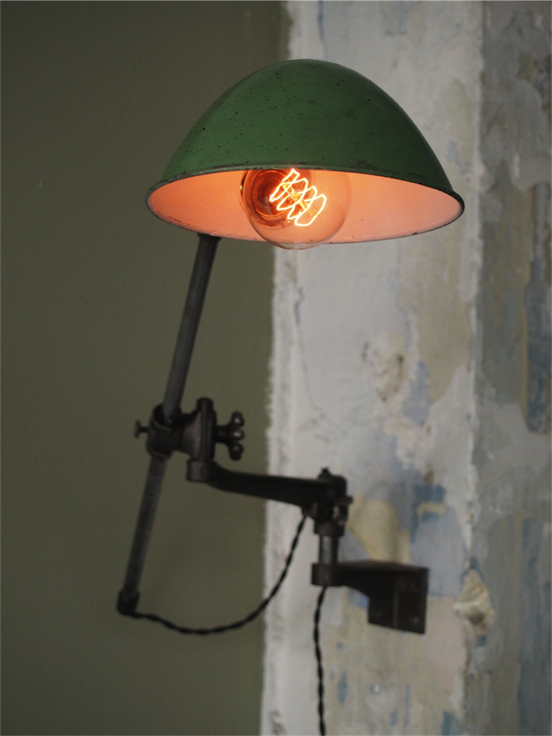 Rare Lampe O.C. White Industrielle fixation murale applique dans son jus la lampe de reference a new york dans les loft – Image 13