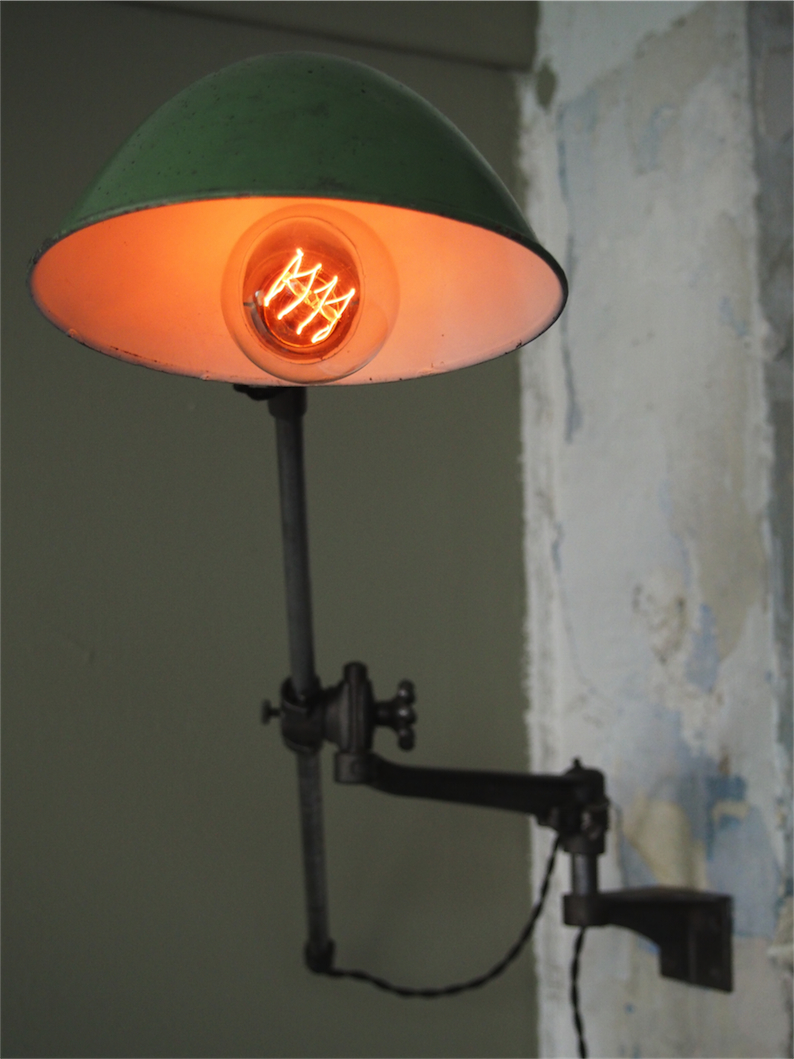 Rare Lampe O.C. White Industrielle fixation murale applique dans son jus la lampe de reference a new york dans les loft – Image 14